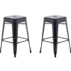 Hocker Schwarz Hohe 60 Cm 2Er Set Cabrillo