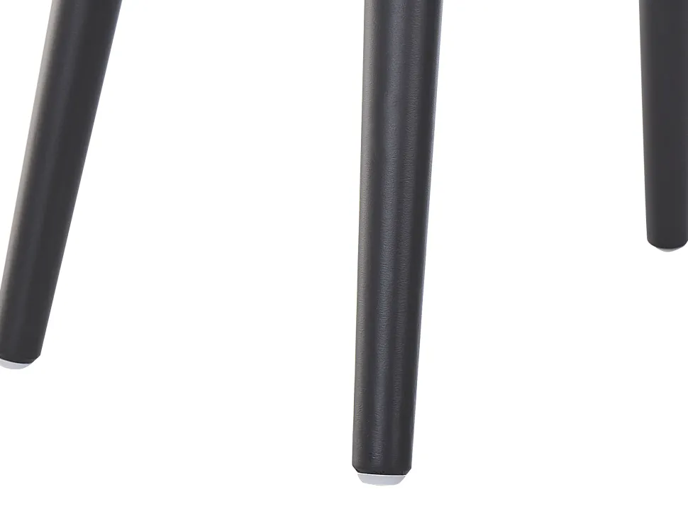 Hocker Schwarz Samtstoff Mallard