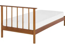 Holzbett Hellbraun Lattenrost 90 X 200 Cm Barret