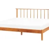Holzbett Hellbraun Lattenrost 180 X 200 Cm Barret Ii
