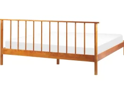 Holzbett Hellbraun Lattenrost 180 X 200 Cm Barret Ii