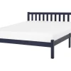 Holzbett Marineblau Lattenrost 180 X 200 Cm Florac