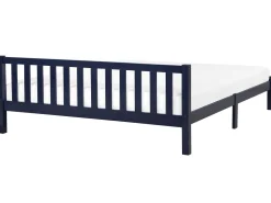 Holzbett Marineblau Lattenrost 180 X 200 Cm Florac