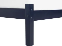 Holzbett Marineblau Lattenrost 180 X 200 Cm Florac