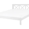 Holzbett Weis Lattenrost 180 X 200 Cm Tannay