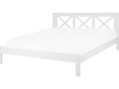 Holzbett Weis Lattenrost 180 X 200 Cm Tannay