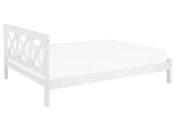 Holzbett Weis Lattenrost 180 X 200 Cm Tannay