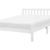 Holzbett Weis Lattenrost 180 X 200 Cm Florac