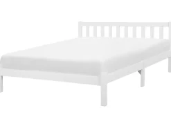 Holzbett Weis Lattenrost 180 X 200 Cm Florac
