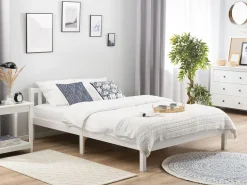 Holzbett Weis Lattenrost 180 X 200 Cm Florac