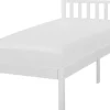 Holzbett Weis Lattenrost 90 X 200 Cm Florac
