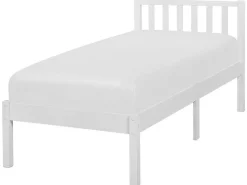 Holzbett Weis Lattenrost 90 X 200 Cm Florac