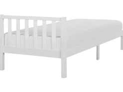 Holzbett Weis Lattenrost 90 X 200 Cm Florac