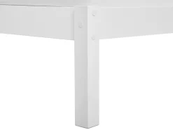 Holzbett Weis Lattenrost 180 X 200 Cm Vannes