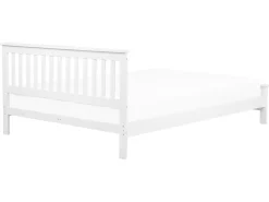 Holzbett Weis Lattenrost 160 X 200 Cm Mayenne