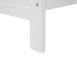 Holzbett Weis Lattenrost 160 X 200 Cm Mayenne