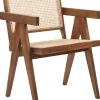 Holzstuhl Mit Rattangeflecht Helles Holz / Braun Westbrook