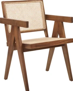 Holzstuhl Mit Rattangeflecht Helles Holz / Braun Westbrook