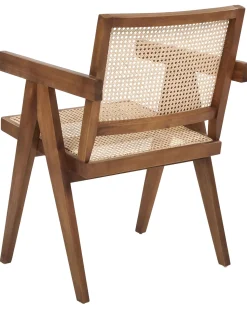 Holzstuhl Mit Rattangeflecht Helles Holz / Braun Westbrook