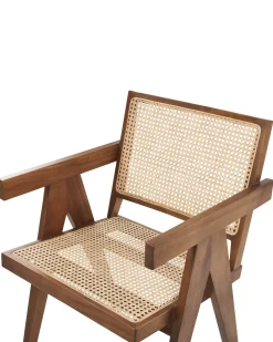Holzstuhl Mit Rattangeflecht Helles Holz / Braun Westbrook