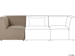 Jumbo Cord Corner Section Taupe Lemvig