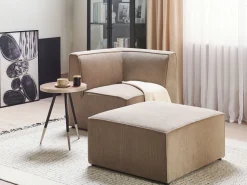 Jumbo Cord Corner Section Taupe Lemvig