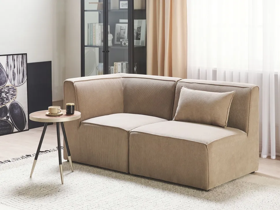 Jumbo Cord Corner Section Taupe Lemvig