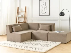 Jumbo Cord Corner Section Taupe Lemvig