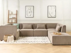 Jumbo Cord Corner Section Taupe Lemvig