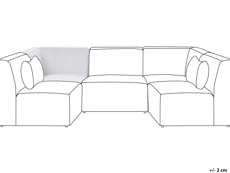 Jumbo Cord Corner Section Off White Lemvig