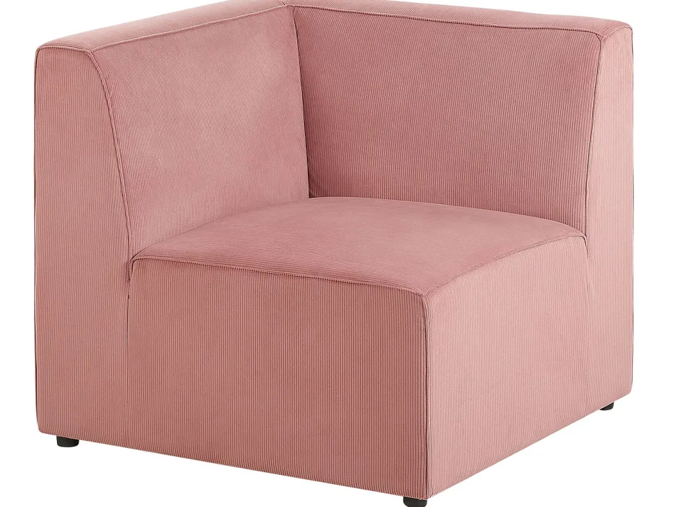 Jumbo Cord Corner Section Pink Lemvig
