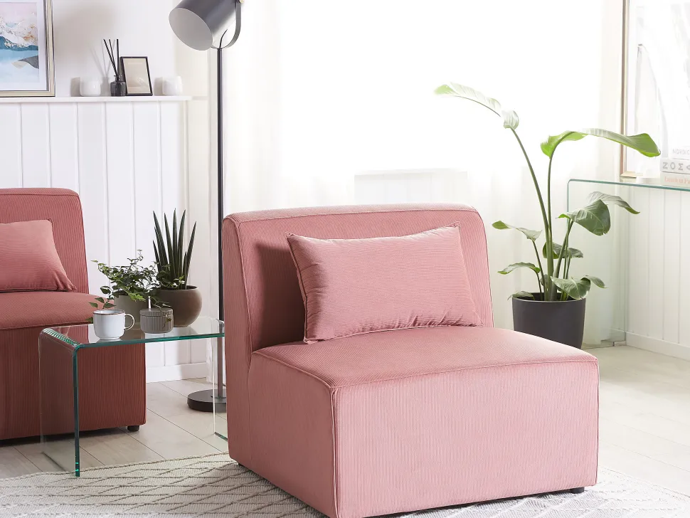 Jumbo Cord 1-Seat Section Pink Lemvig