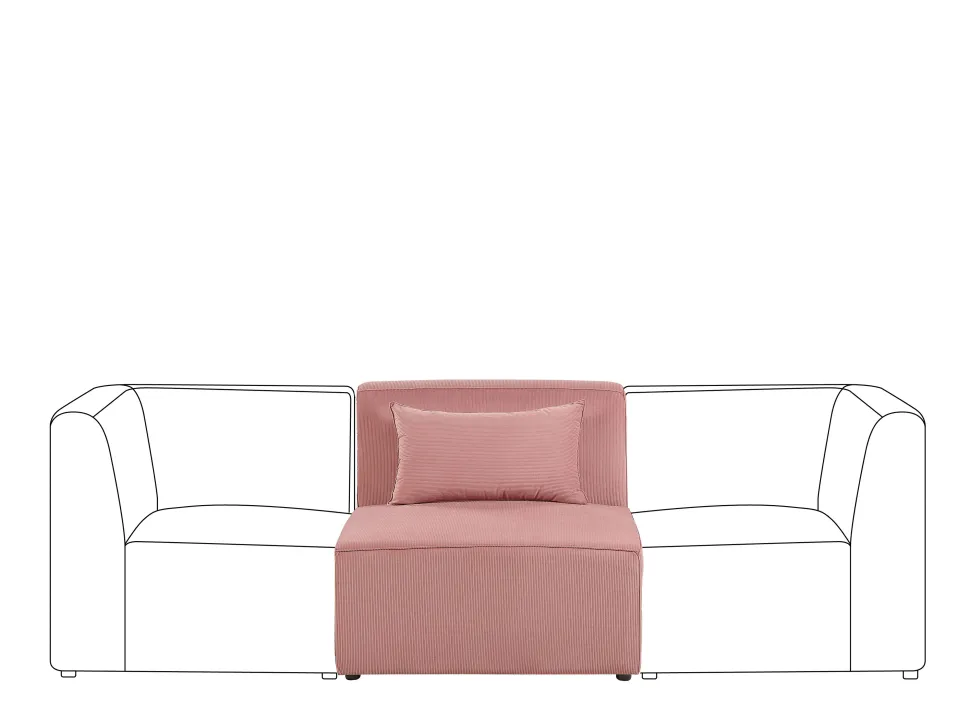 Jumbo Cord 1-Seat Section Pink Lemvig