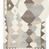 Kelim Teppich Wolle Mehrfarbig 160 X 230 Cm Geometrisches Muster Kurzflor Aralez