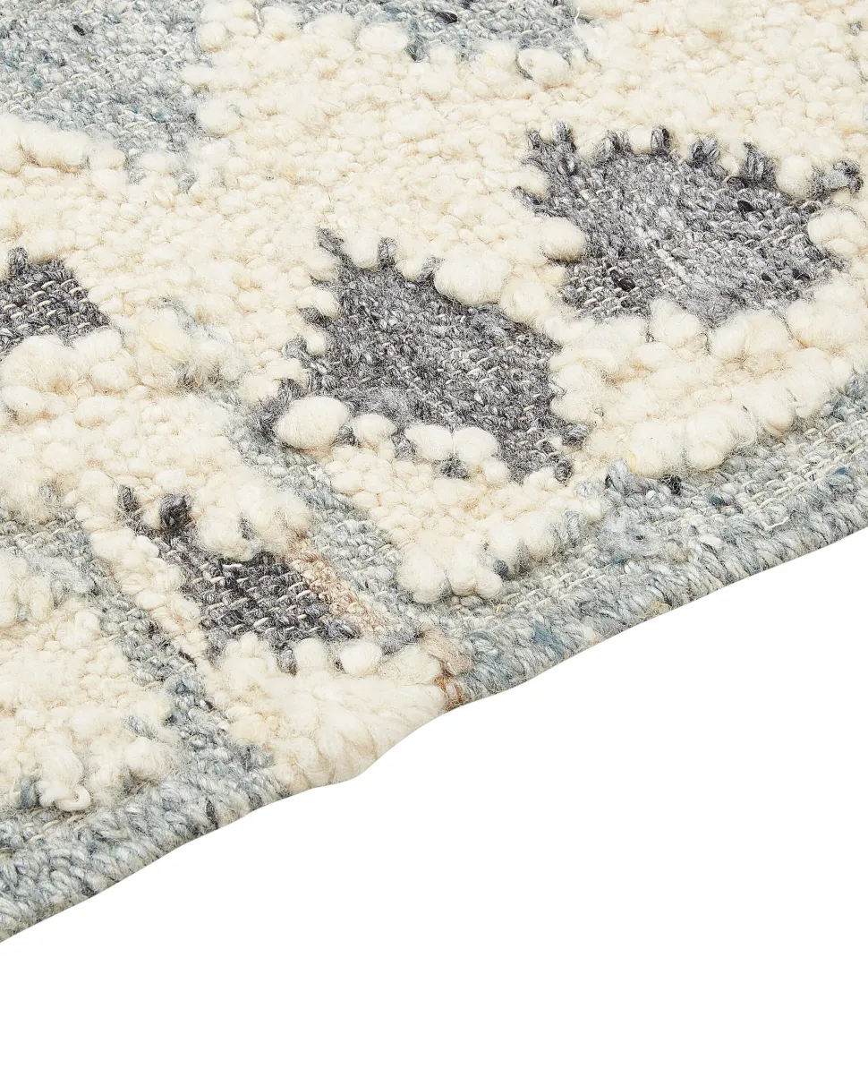 Kelim Teppich Wolle Mehrfarbig 160 X 230 Cm Geometrisches Muster Kurzflor Mrgavet