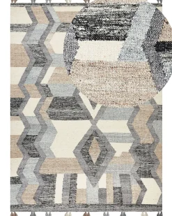 Kelim Teppich Wolle Mehrfarbig 160 X 230 Cm Geometrisches Muster Kurzflor Aygezard