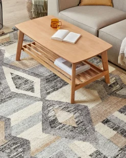 Kelim Teppich Wolle Mehrfarbig 160 X 230 Cm Geometrisches Muster Kurzflor Aygezard