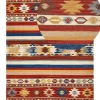 Kelim Teppich Wolle Mehrfarbig 160 X 230 Cm Orientalisches Muster Kurzflor Jrarat