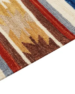 Kelim Teppich Wolle Mehrfarbig 160 X 230 Cm Orientalisches Muster Kurzflor Jrarat