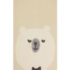 Kinderteppich Baumwolle Beige 80 X 150 Cm Barenmotiv Simau