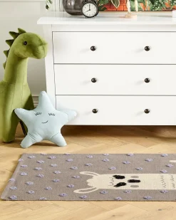 Kinderteppich Baumwolle Braun 80 X 150 Cm Lama-Motiv Lubuk