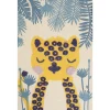 Kinderteppich Baumwolle Mehrfarbig 80 X 150 Cm Leopardenmuster Kurzflor Luas