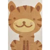 Kinderteppich Baumwolle Mehrfarbig 80 X 150 Cm Tigermotiv Sigli