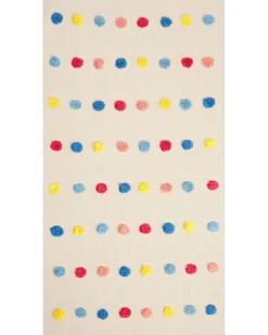 Kinderteppich Baumwolle Mehrfarbig 80 X 150 Cm Punkte Leles