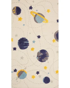 Kinderteppich Baumwolle Mehrfarbig 80 X 150 Cm Planeten Langsa