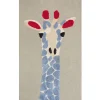 Kinderteppich Baumwolle Mehrfarbig 80 X 150 Cm Giraffenmotiv Sakubo