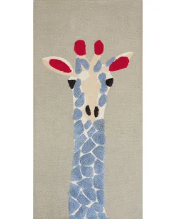 Kinderteppich Baumwolle Mehrfarbig 80 X 150 Cm Giraffenmotiv Sakubo