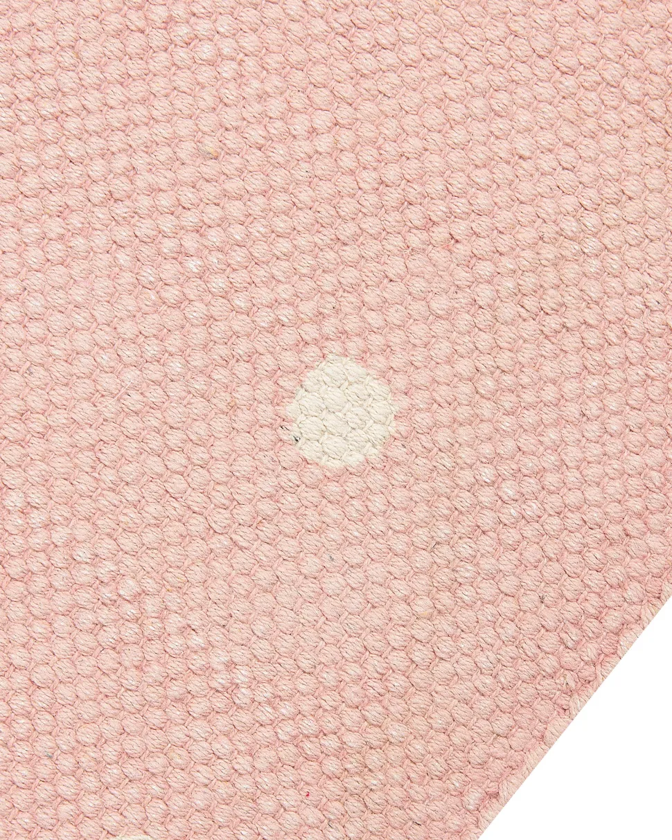 Kinderteppich Baumwolle Rosa 80 X 150 Cm Pinguin-Muster Pengkol
