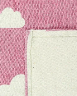 Kinderteppich Baumwolle Rosa 60 X 90 Cm Wolkenmotiv Gwalijar