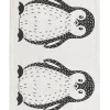 Kinderteppich Baumwolle Weis / Schwarz 60 X 90 Cm Pinguin-Muster Hajdarabad